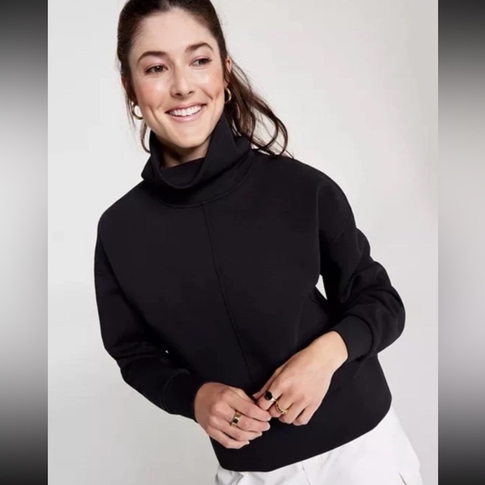 CALIA Soft Scuba Funnel Neck Sweatshirt